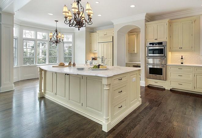 beautiful laminate flooring in modern living room in Blue Ash